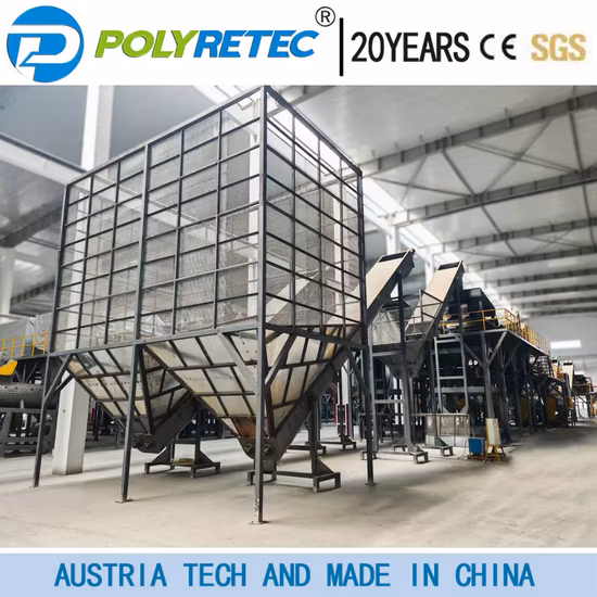 Linea di lavaggio per il riciclaggio di scaglie di plastica per animali domestici e bottiglie